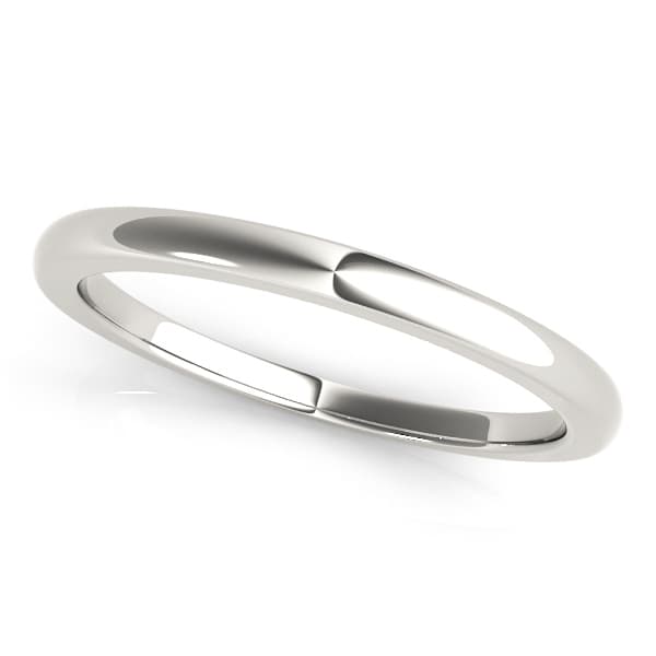 Plain Wedding Band — For 1/3, 1/2, 3/4 ct. — View 1