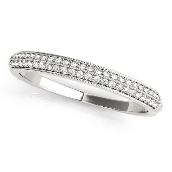 Wedding Bands Pavé — 1/2 CT — View 1