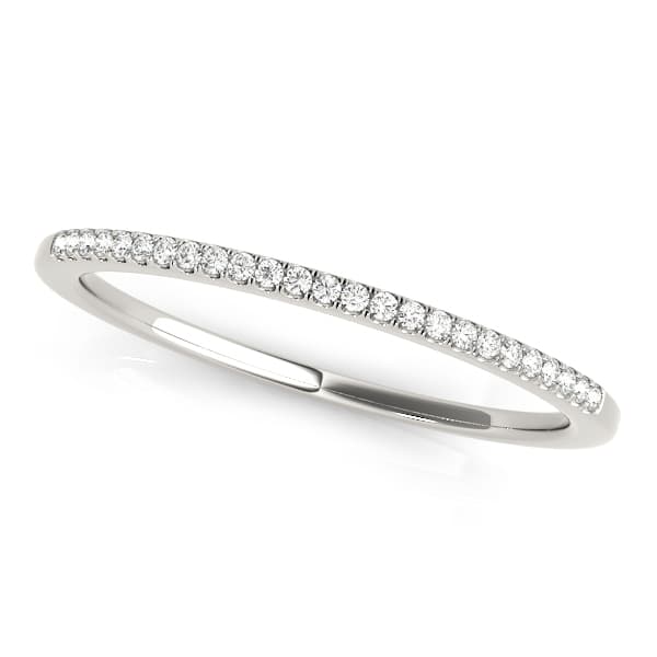 Split Prong Wedding Band — 1/2 CT — View 1