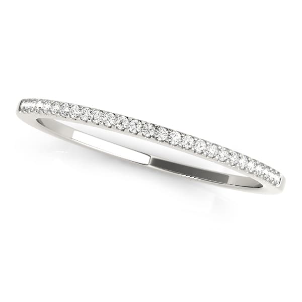 Shared Prong Wedding Band — View 1