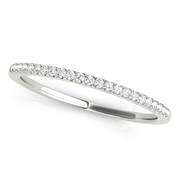 Prong Set Diamond Wedding Band — A — View 1