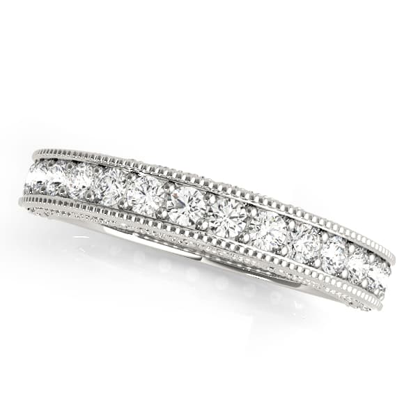 Vintage-Inspired Milgrain Wedding Band — View 1