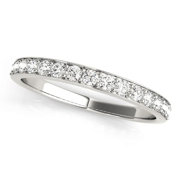 Prong In Channel Wedding Ring — View 1