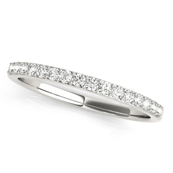 Shared Prong Wedding Band — View 1