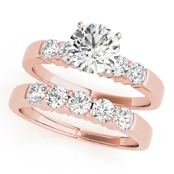4 Stone, style 50632, On hand view in rose gold
