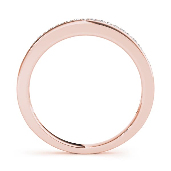 Wedding Lucida Band (0.15 ct. tw.), Side view in rose gold