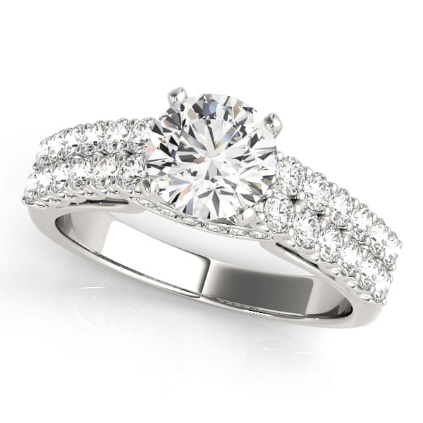 Multi-Row Engagement Ring — style 50782 in 10k White Gold
