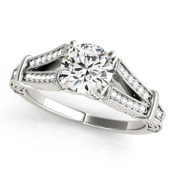 ENGAGEMENT RINGS MULTIROW — style 50785 in 10k White Gold