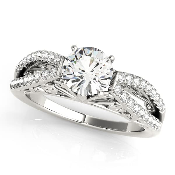 ENGAGEMENT RINGS MULTIROW — style 50795 in 10k White Gold