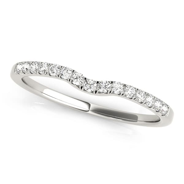 Curved Wedding Band — View 1