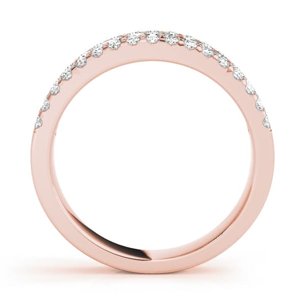 Band (3/4 ct. tw.), Side view in rose gold