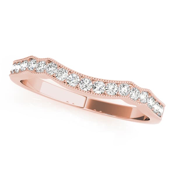  (1/4 ct. tw.), Front view in rose gold