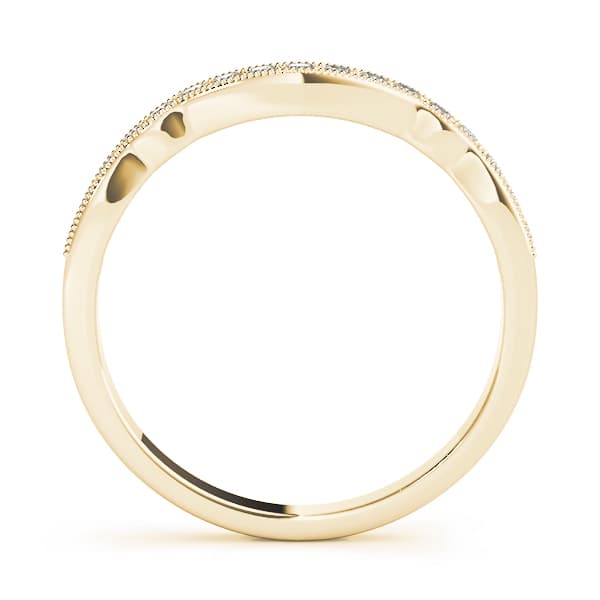  (1/4 ct. tw.), Side view in yellow gold