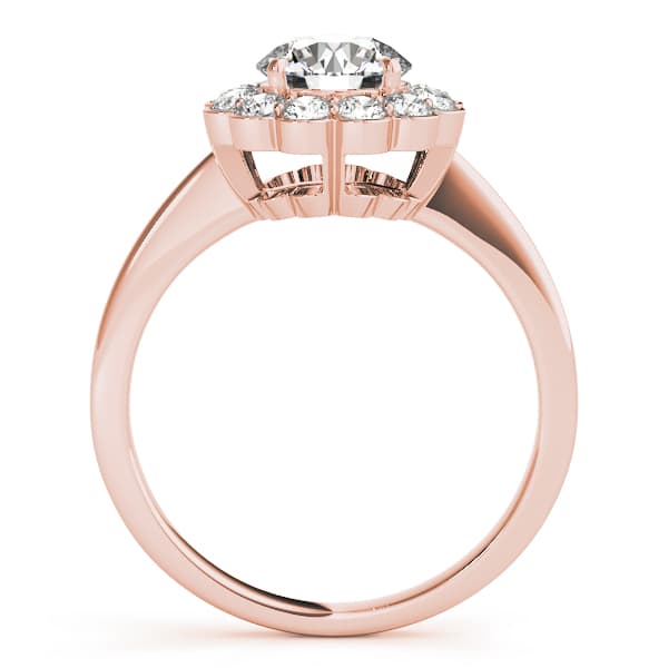 No Dias On Shank, style 50833, Side view in rose gold