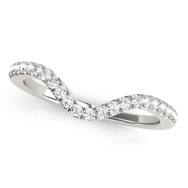 Curved Wedding Band — View 1