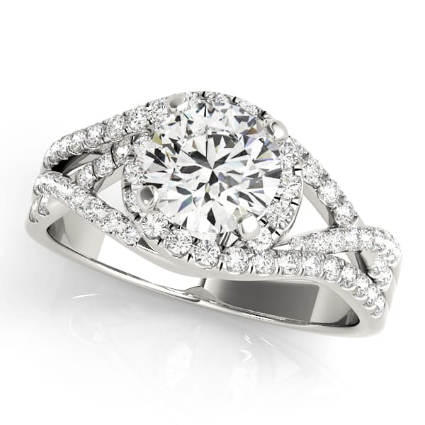 Split-Shank Bypass Engagement Ring — style 50849 in 10k White Gold