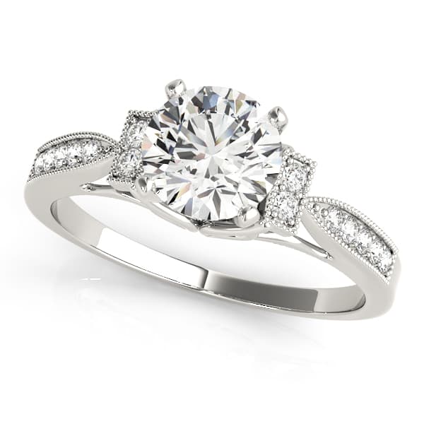 ENGAGEMENT RING — style 50857 in 10k White Gold