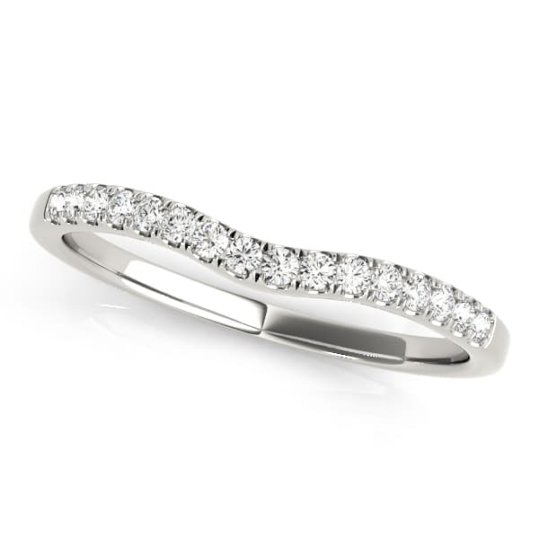 Curved Wedding Band — View 1