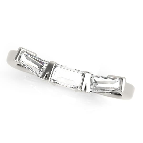 Bar Set Baguette Wedding Band — View 1
