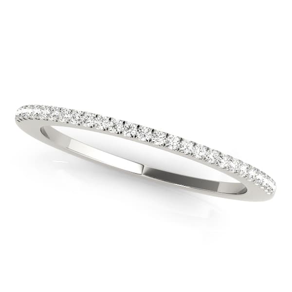 Prong Set Wedding Band — View 1