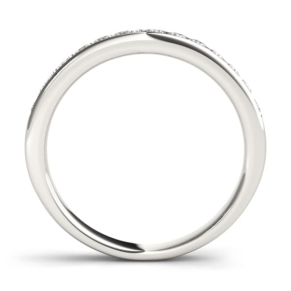 Channel Set Wedding Bands (0.28 ct. tw.), Side view in yellow gold