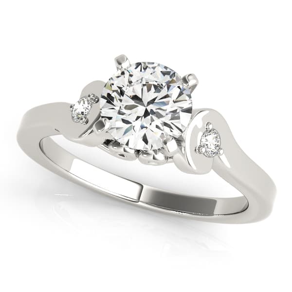 ENGAGEMENT RINGS 3 STONE — style 50912 in 10k White Gold