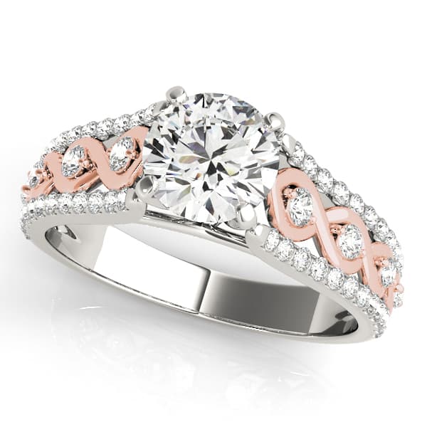 Multirow Infinity Engagement Rings — style 50930 in 10k White Gold