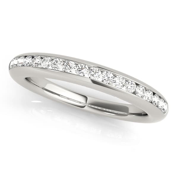 Channel Set Wedding Band — View 1