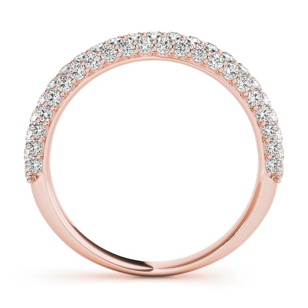 Pavé Band (0.79 ct. tw.), Side view in rose gold