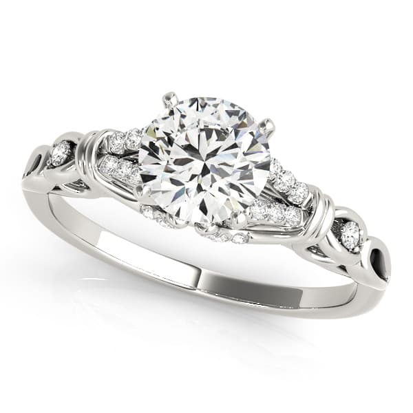 Split Prong Multirow Engagement Ring — style 50938 in 10k White Gold