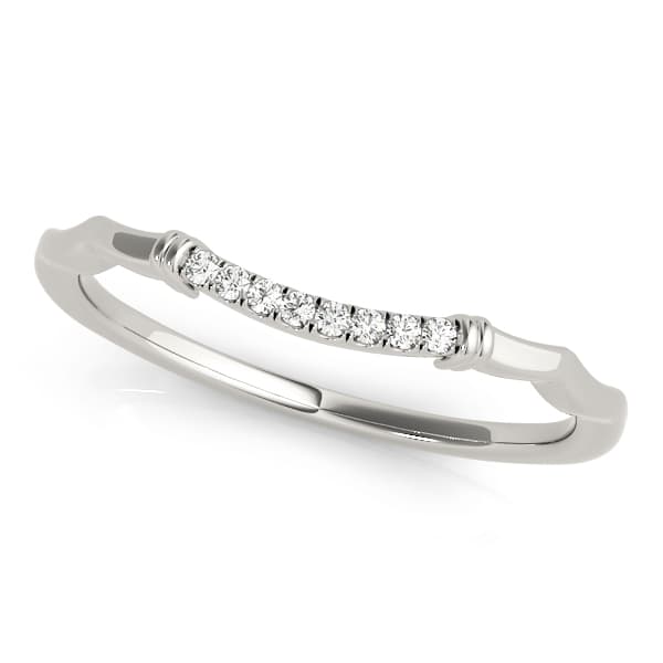 Curved Wedding Band — View 1