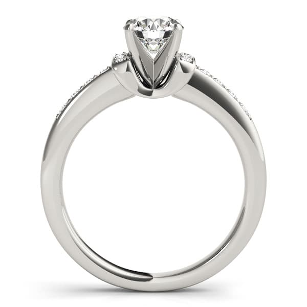 Engagement Ring, style 50946, Side view in rose gold