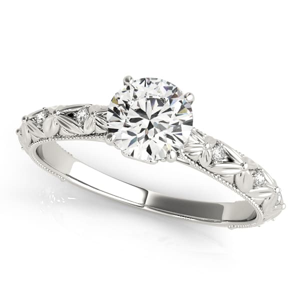 Vintage-Inspired Engagement Ring — style 50963 in 10k White Gold