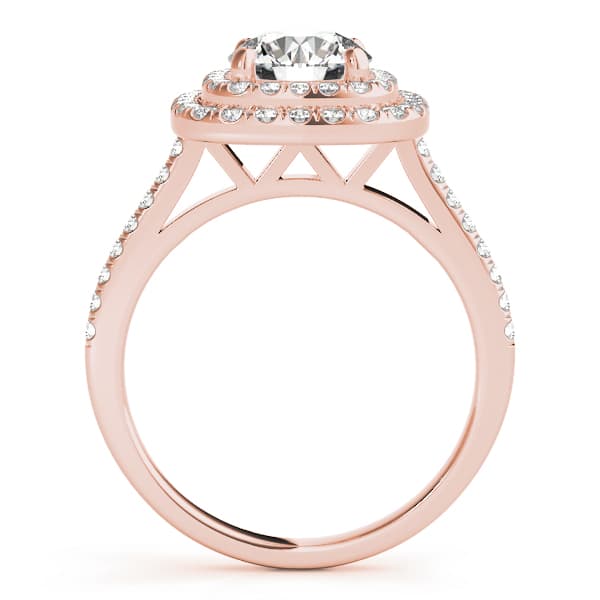 Engagement Ring, style 50984, Side view in rose gold