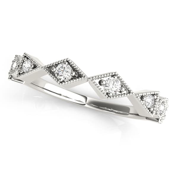 Vintage Milgrain Wedding Rings — View 1