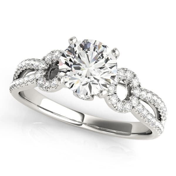 Multirow Split Shank Engagement Rings — style 50997 in 10k White Gold