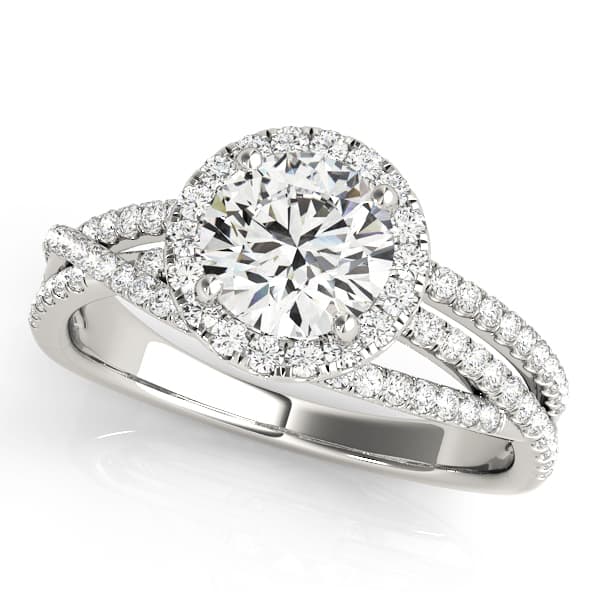 ENGAGEMENT RING — style 51016 in 10k White Gold