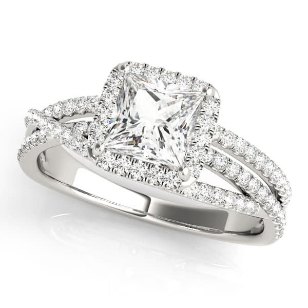 ENGAGEMENT RING — style 51018 in 10k White Gold