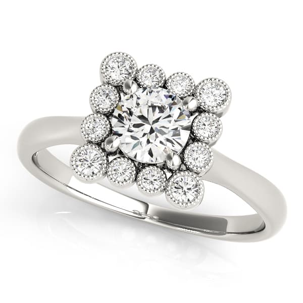 ENGAGEMENT RING — style 51034 in 10k White Gold