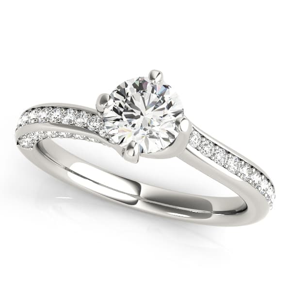 ENGAGEMENT RING — style 51038 in 10k White Gold