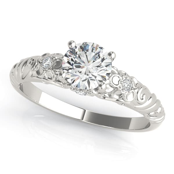 BREAKDOWN-ENGAGEMENT RING — style 51040 in 10k White Gold