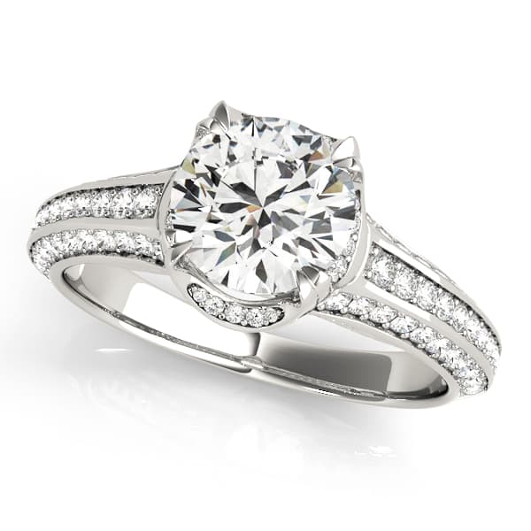 ENGAGEMENT RING — style 51043 in 10k White Gold
