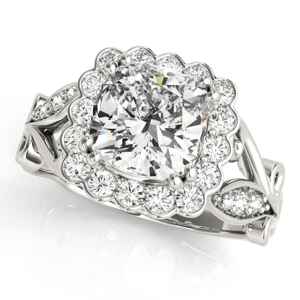 ENGAGEMENT RING — style 51049 in 10k White Gold