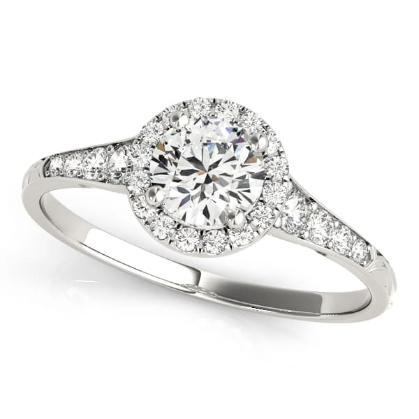 ENGAGEMENT RING — style 51057 in 10k White Gold
