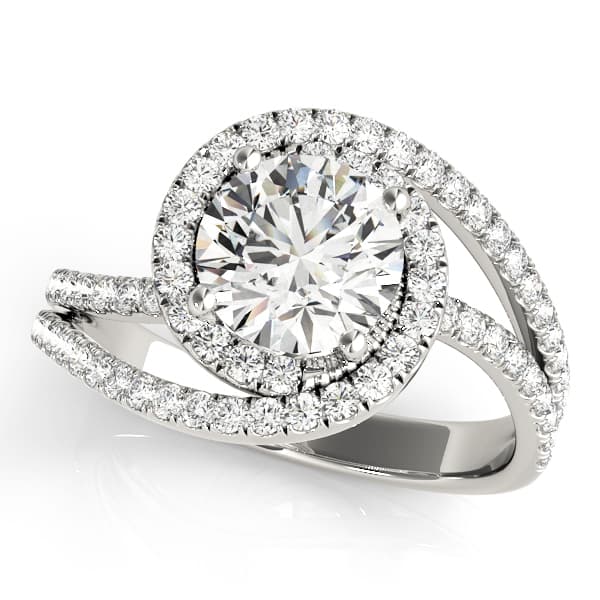 ENGAGEMENT RING — style 51068 in 10k White Gold