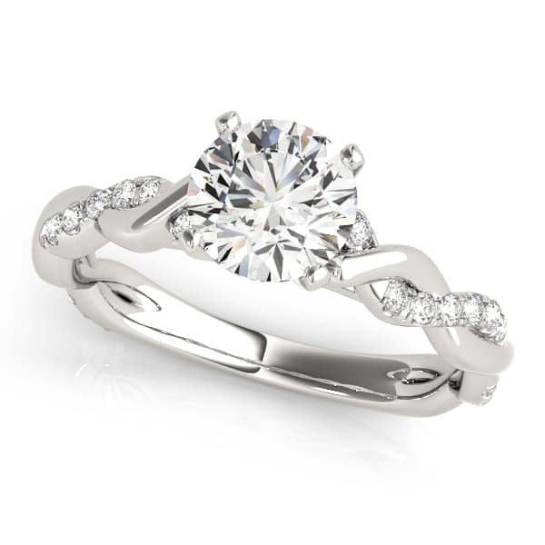 Braided Engagement Ring — style 51074 in 10k White Gold
