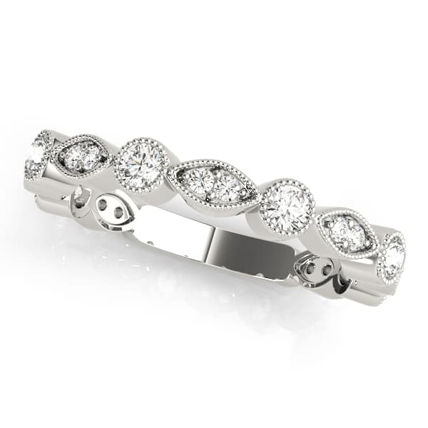 Vintage-Inspired Milgrain Band — View 1