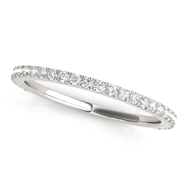 Straight Diamond Wedding Band — View 1