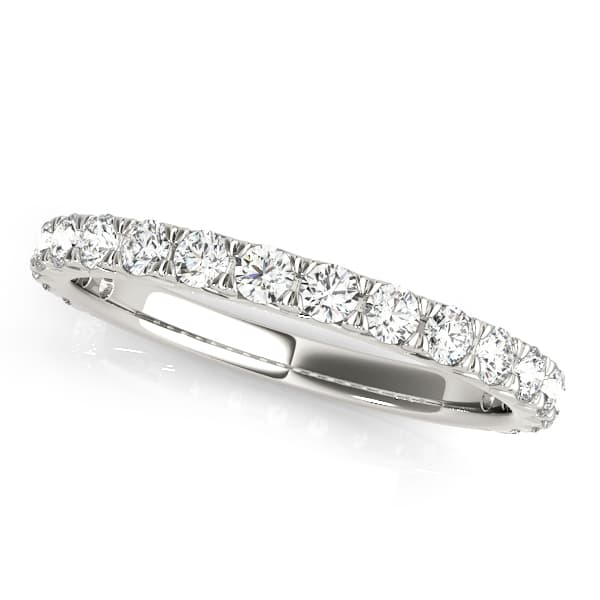 Shared Prong Wedding Band — View 1