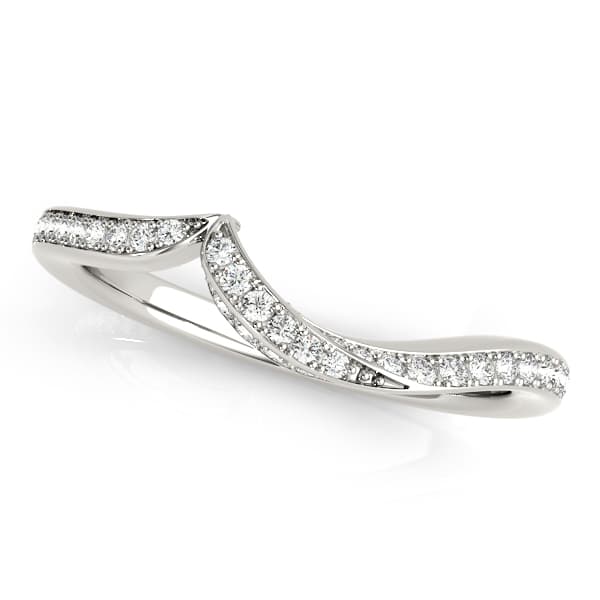 Curved Wedding Band — View 1